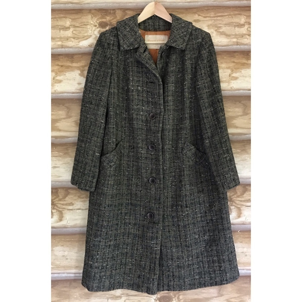 Vintage Pendleton virgin wool tweed coat approximate size medium - Picture 2 of 16